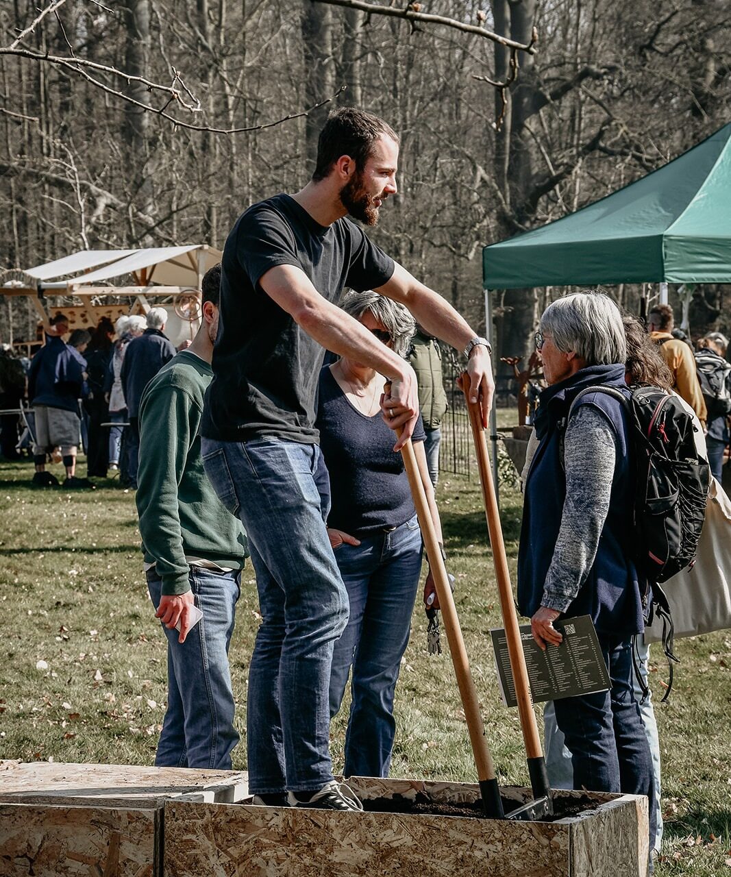 Woelvork demonstratie